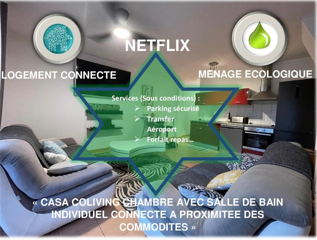 Casa Coliving Avec Chambre Salle De Bain Individuelles Privatives Saint Pierre Luaran gambar